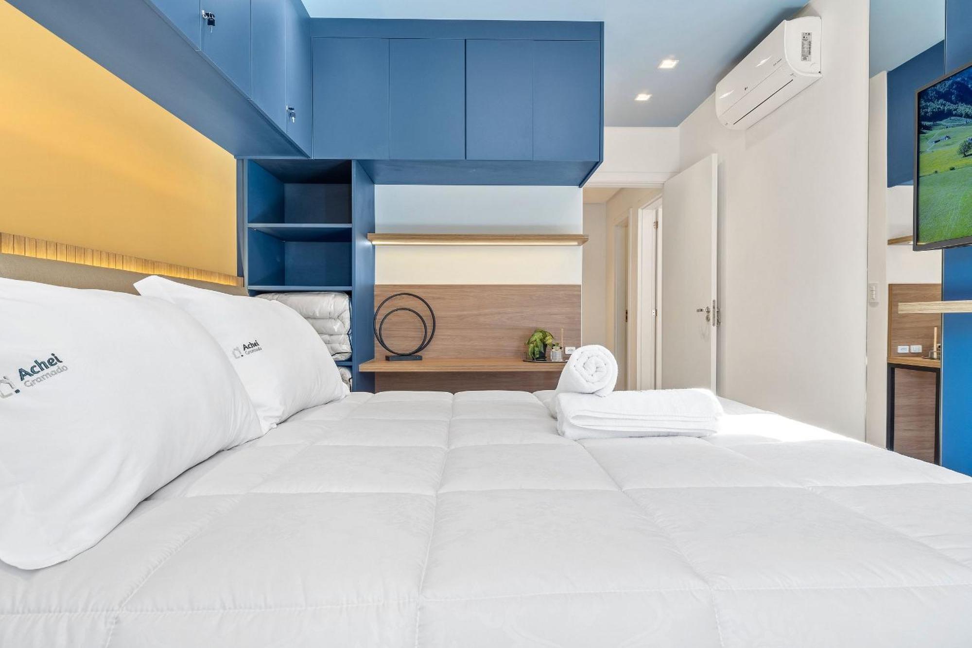 Apartamento Bellagio 2 Suites E Piscina By Achei Canela Kültér fotó